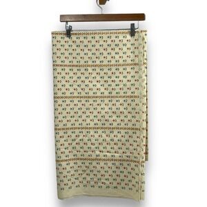 Vintage Lennon Wallpaper Co Calico Floral Cotton Fabric Yellow 3.3 Yards